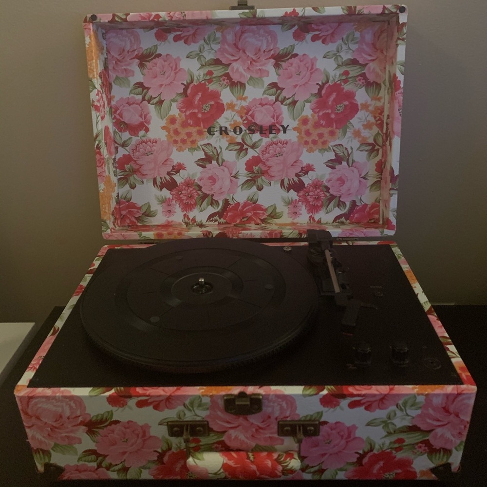 Crosley Floral Record Player